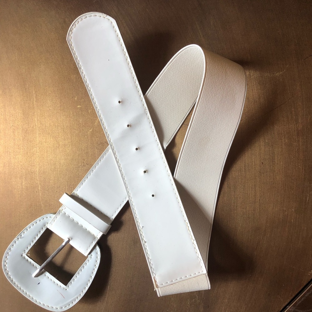 White Elastic Belt